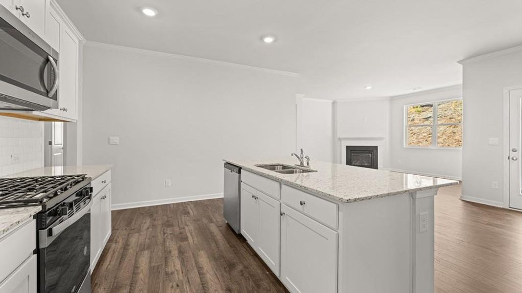 Furnished interior view inside a new home in Parkside at Carter Grove, Cartersville (Image 4).