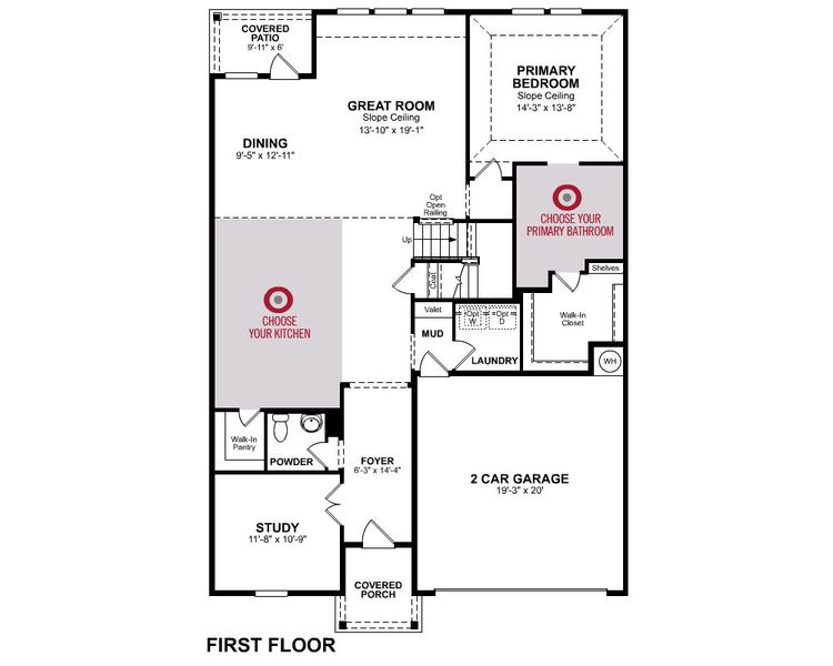 2D floor plan layout of this home in Stark Farms, Denton, TX (Image 4).