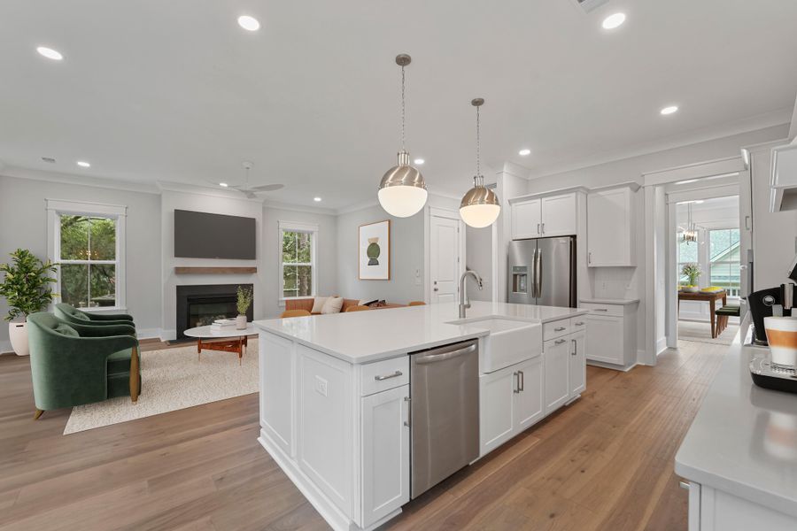 Furnished interior view inside a new home in , Johns Island (Image 16).