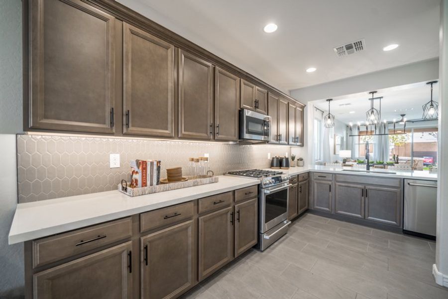 Furnished interior view inside a new home in Hawes Crossing, Mesa (Image 6).