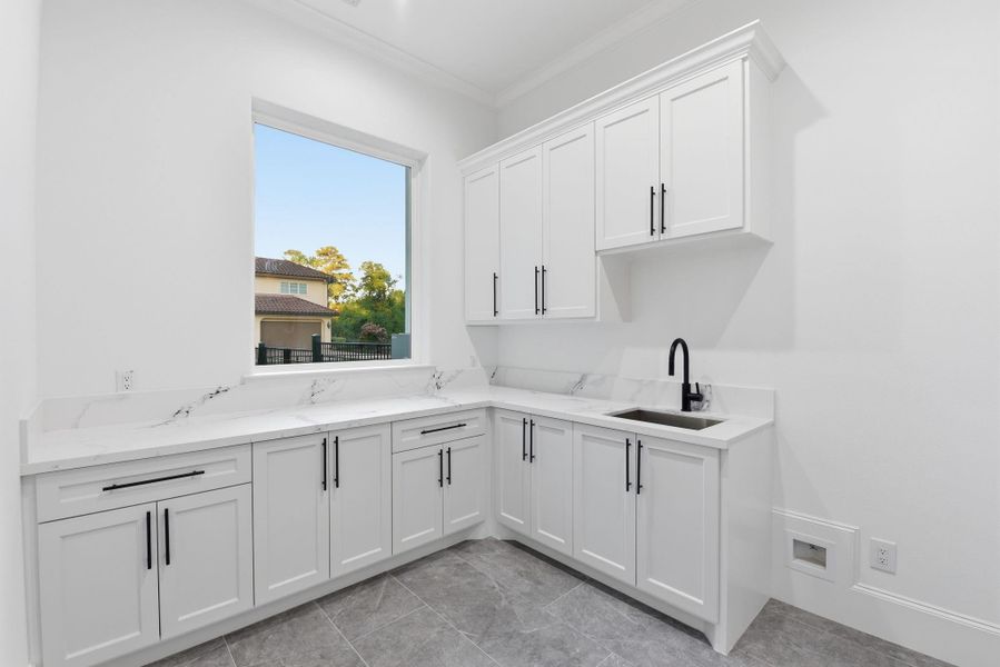 Utility Room with room for extra refrigerator