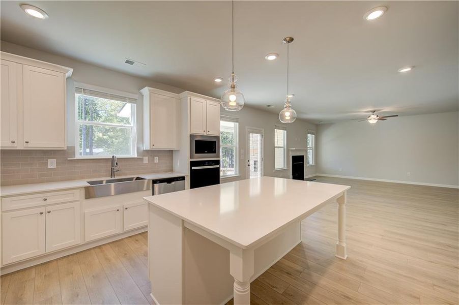 Furnished interior view inside a new home in Burchwood, Stockbridge (Image 10).