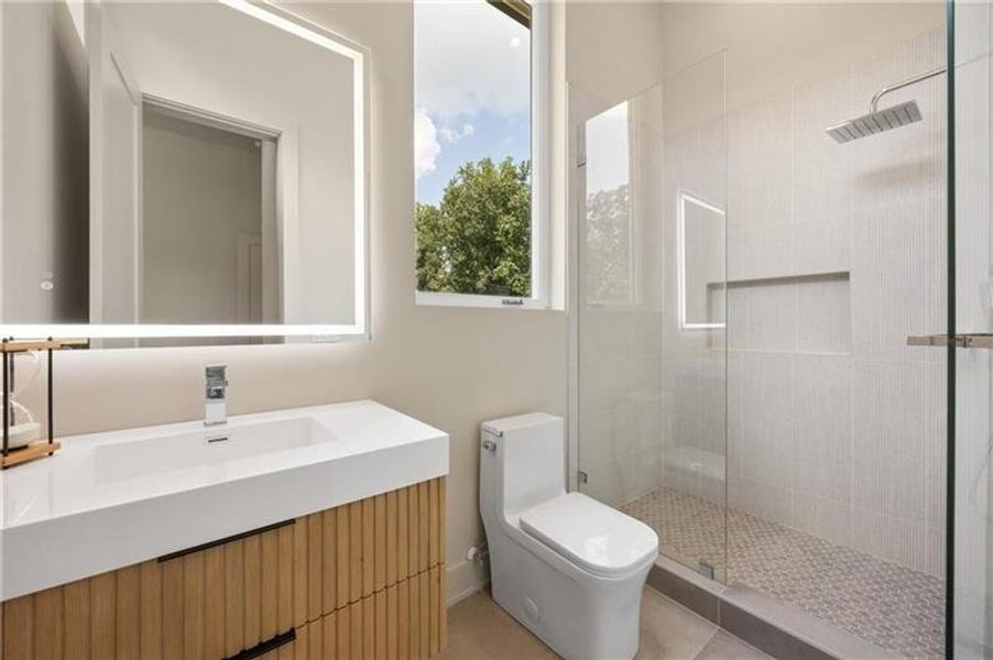 Furnished interior view inside a new home in , Sandy Springs (Image 39).