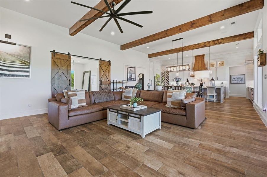 Furnished interior view inside a new home in , Savoy (Image 5).