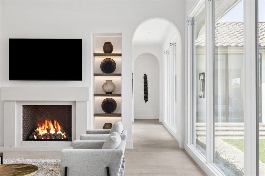 Furnished interior view inside a new home in Avadene at Las Colinas, Irving (Image 28).