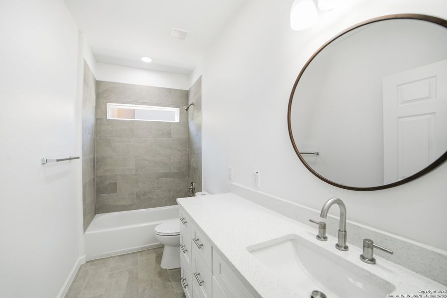 Furnished interior view inside a new home in , Lakehills (Image 9).