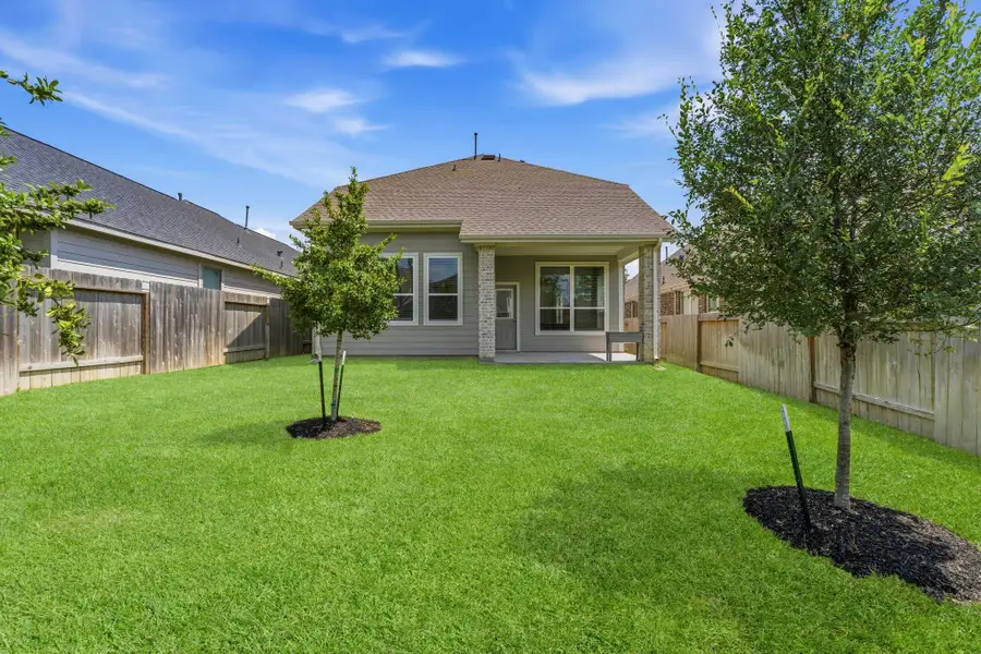 View of the home from the backyard