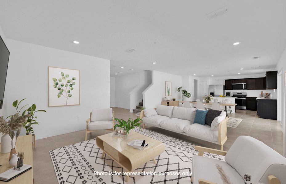 Furnished interior view inside a new home in Wells Landing, Jacksonville (Image 6).