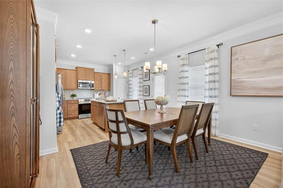 Furnished interior view inside a new home in Varnell Preserve, Dalton (Image 35).