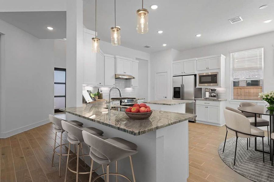 Furnished interior view inside a new home in Bridgeland, Cypress (Image 5).