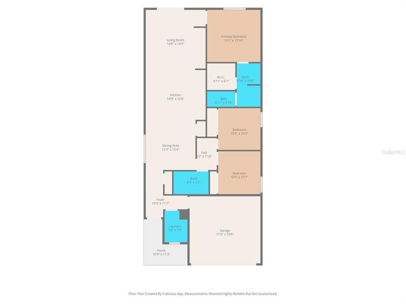 2D floor plan layout of this home in Leyland Preserve - Premier Series, Brooksville, FL (Image 5).