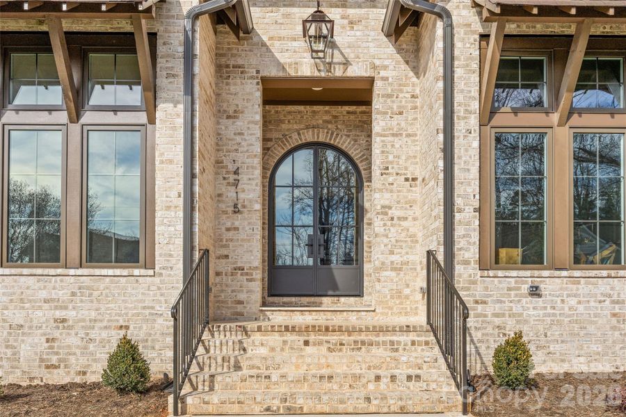 Arched double doors!