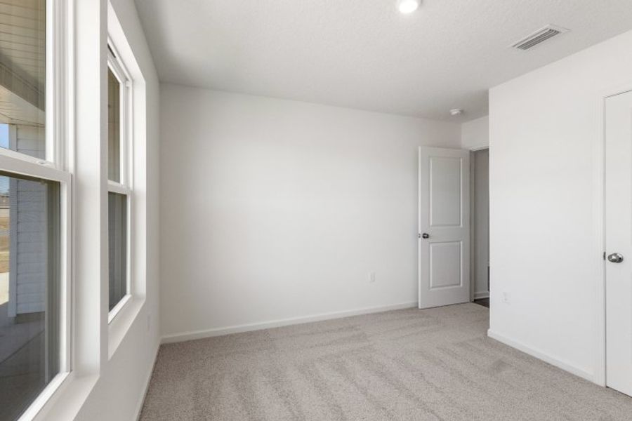 A room with white doors. A room with white doors.