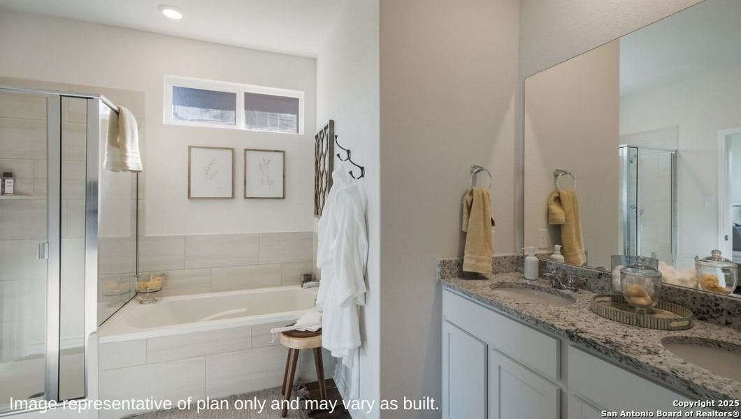 Furnished interior view inside a new home in Brookstone Creek, San Antonio (Image 21).