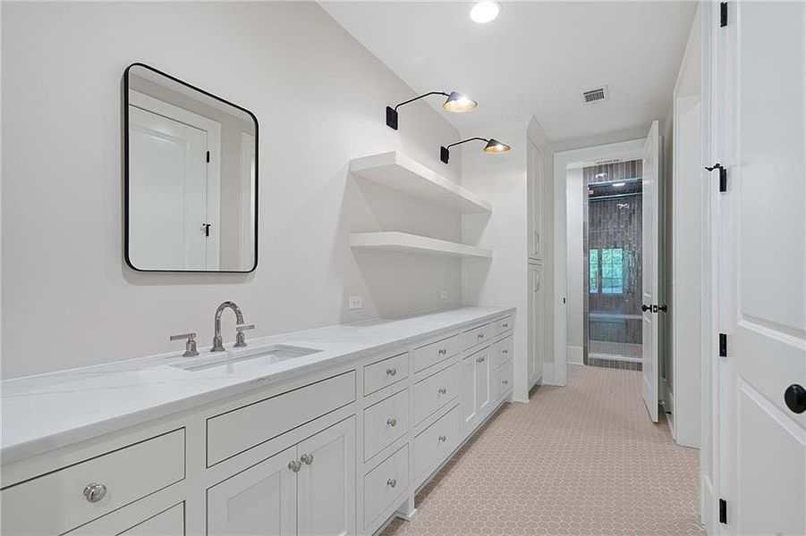 Furnished interior view inside a new home in Crossroads, Alpharetta (Image 44).