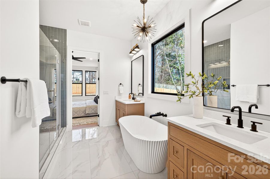 Furnished interior view inside a new home in , Belmont (Image 17).