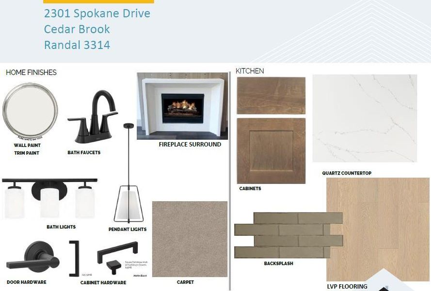 Sample of building materials used in homes in Cedar Brook, Leander (Image 21). Sample of building materials used in homes in Cedar Brook, Leander (Image 21).
