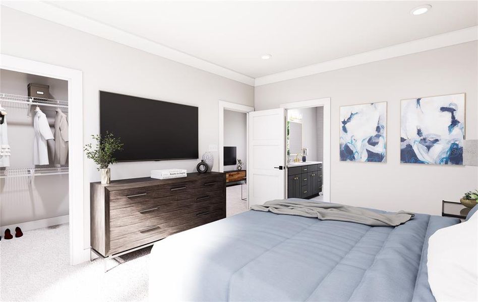 Furnished interior view inside a new home in Blanc, St. Petersburg (Image 28).