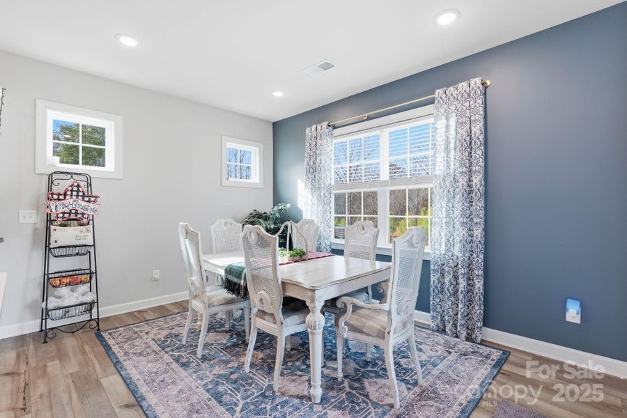 For those busy mornings, the sunny breakfast nook is the perfect spot for a quick bite and a coffee before you head out the door For those busy mornings, the sunny breakfast nook is the perfect spot for a quick bite and a coffee before you head out the door