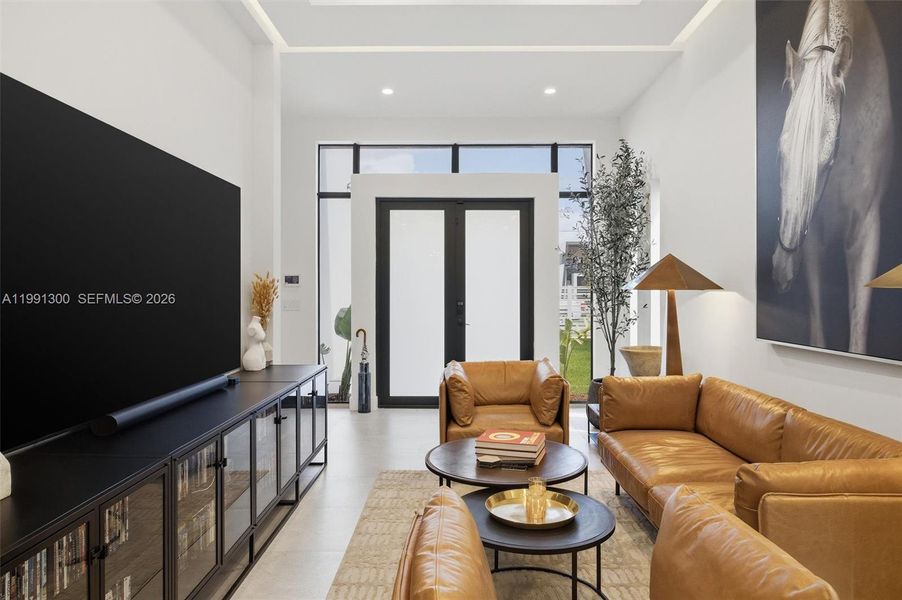 Furnished interior view inside a new home in , Miami (Image 16).