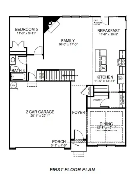 2D floor plan layout for the Summit by D.R. Horton in Spring Ridge Reserve, Anderson, SC (Image 5). 2D floor plan layout for the Summit by D.R. Horton in Spring Ridge Reserve, Anderson, SC (Image 5).