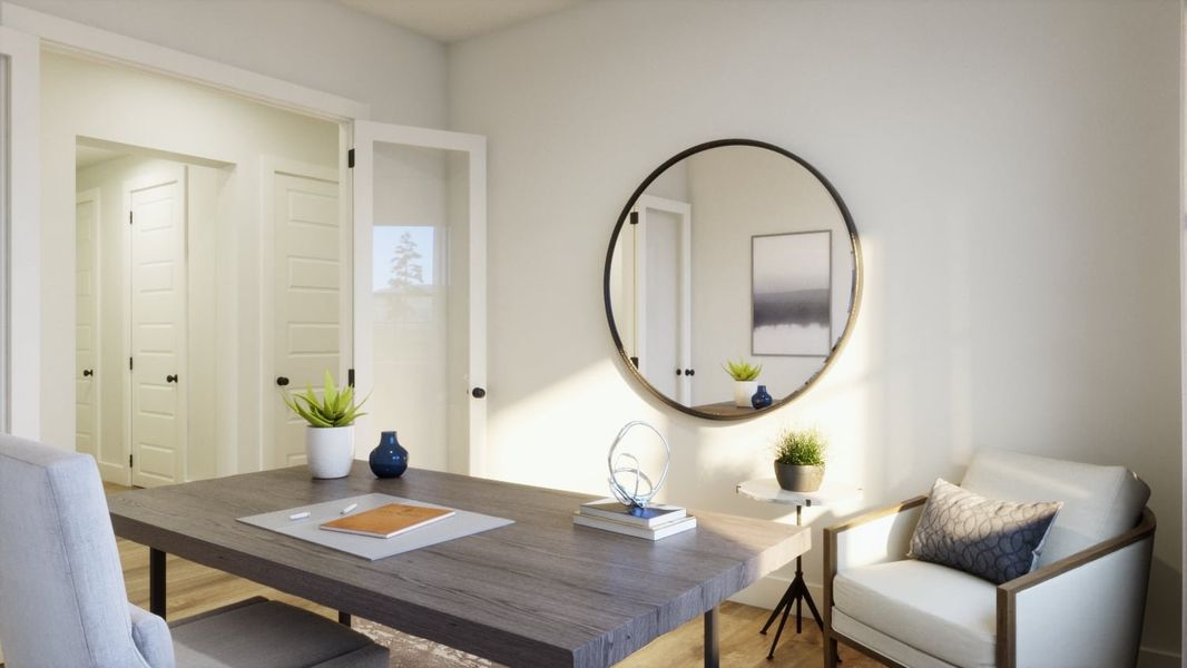 Furnished interior in a model home at Persimmon in Buda (Image 15). Furnished interior in a model home at Persimmon in Buda (Image 15).