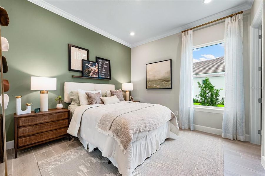Furnished interior view inside a new home in Esplanade at Skye Ranch, Sarasota (Image 32).