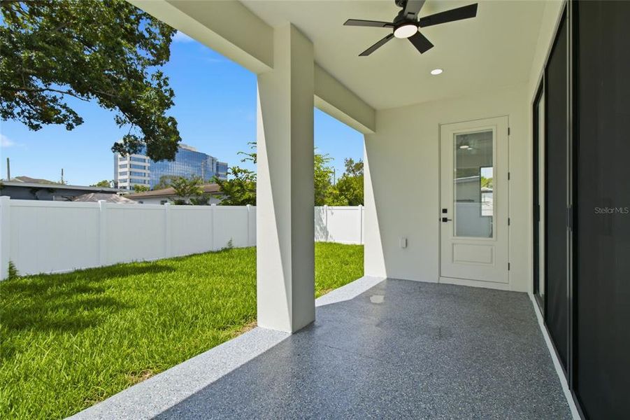 Exterior details and patio area of a home in , Tampa (Image 27). Exterior details and patio area of a home in , Tampa (Image 27).