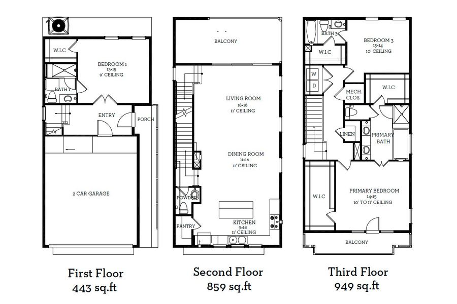 2D floor plan layout of this home in The Park at Sunridge, Austin, TX (Image 1). 2D floor plan layout of this home in The Park at Sunridge, Austin, TX (Image 1).