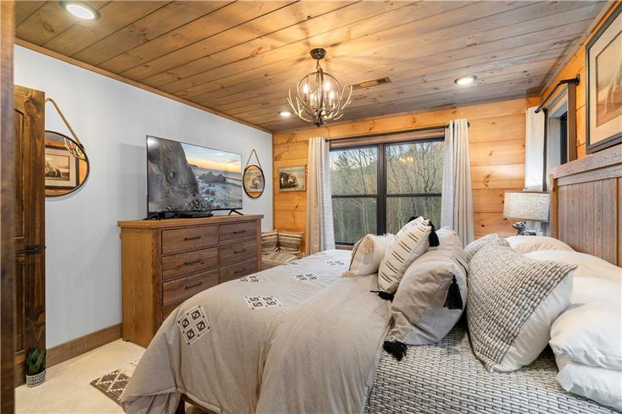 Furnished interior view inside a new home in , Cherry Log (Image 19).