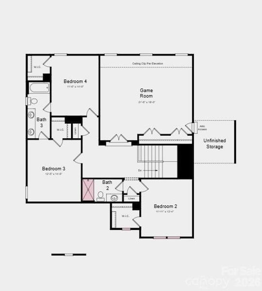 Additional Highlights Include: Study in place of flex, fireplace at great room, tray ceiling at great room, sunroom, metal roof in place of shingles, shower in place of tub at bath 2, and tankless gas water heater.