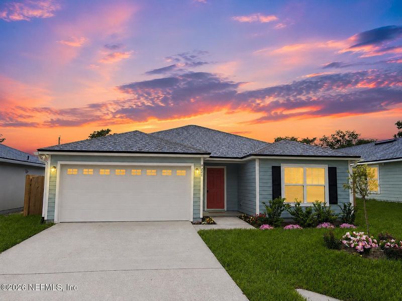 Front exterior of a new home in , Jacksonville, FL, highlighting curb appeal (Image 1). Front exterior of a new home in , Jacksonville, FL, highlighting curb appeal (Image 1).