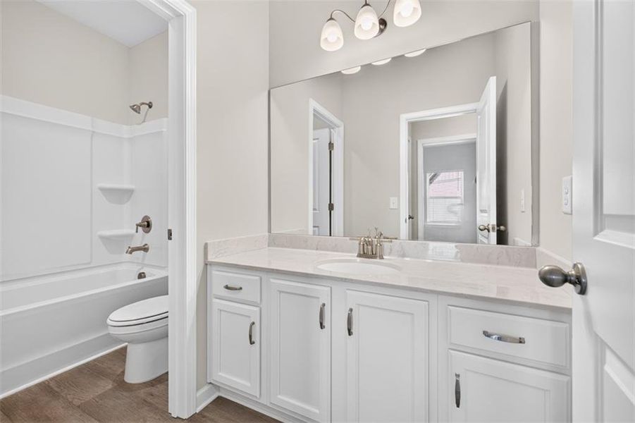 Furnished interior view inside a new home in Overlook at Hamilton Mill, Auburn (Image 8).