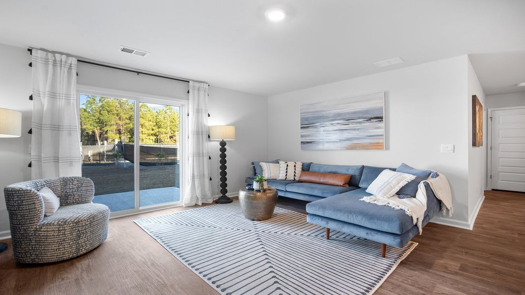 Furnished interior view inside a new home in The Groves at Bees Creek, Ridgeland (Image 20).