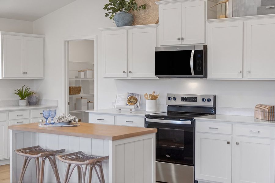 Representative furnished interior of a home built from the 1582 Modeled by KB Home in Cottages at Clovis Point, Kings Mountain (Image 9).