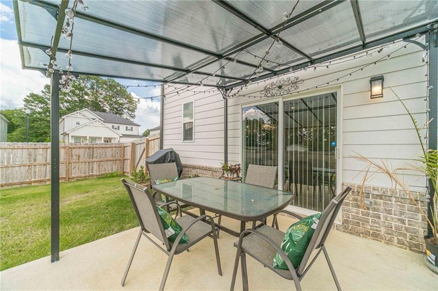 Exterior details and patio area of a home in , Grayson (Image 30). Exterior details and patio area of a home in , Grayson (Image 30).