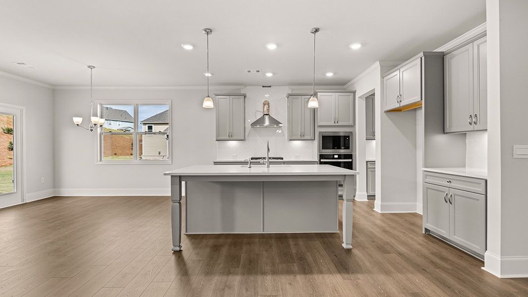 Representative furnished interior of a home built from the BELLVIEW by D.R. Horton in Hamptons at Riverwood South, Dallas (Image 7).