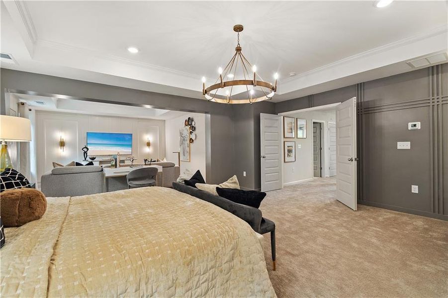 Furnished interior view inside a new home in Northcroft, Lawrenceville (Image 46).