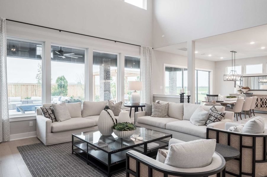 Representative furnished interior of a home built from the Milan by Tri Pointe Homes in Dunham Pointe, Cypress (Image 62).