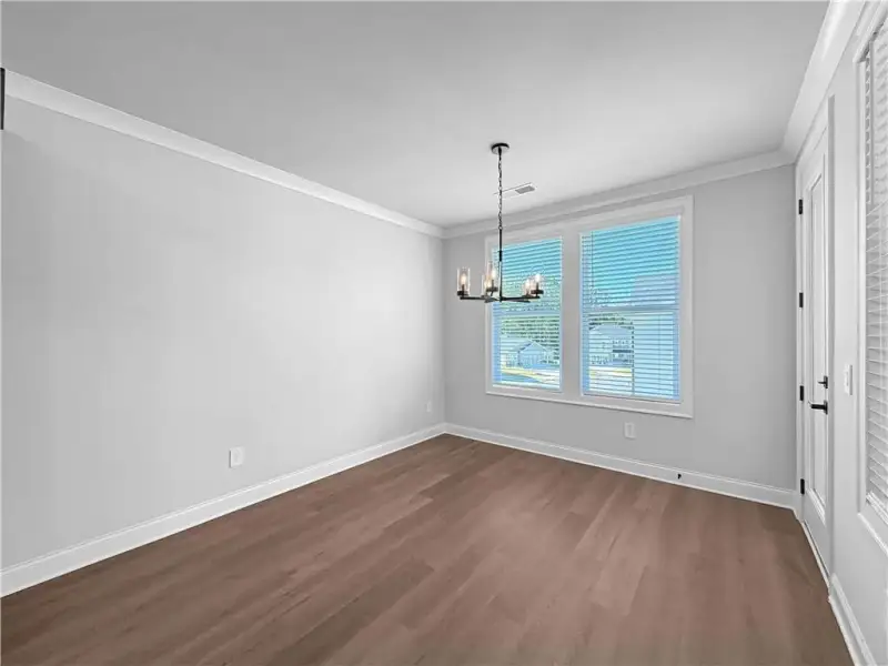 Spacious, unfurnished interior of a new home in Vines at Mill Creek - Legacy Series, Braselton (Image 25). Spacious, unfurnished interior of a new home in Vines at Mill Creek - Legacy Series, Braselton (Image 25).