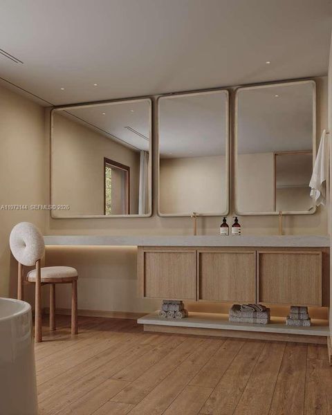 Furnished interior view inside a new home in , Miami (Image 12). Furnished interior view inside a new home in , Miami (Image 12).