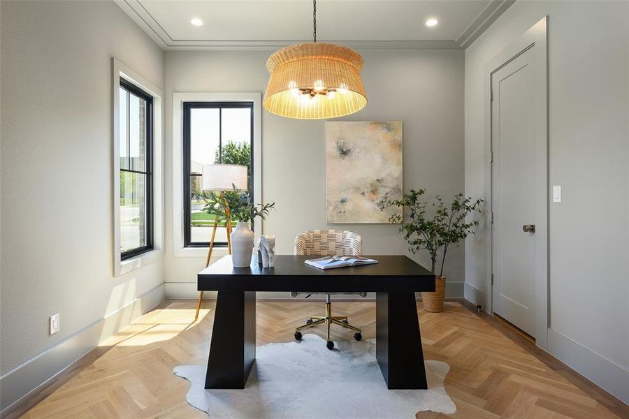 Furnished interior view inside a new home in , Dallas (Image 7).