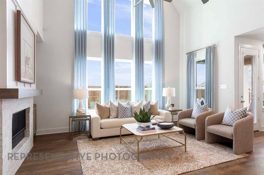 Furnished interior view inside a new home in Heritage Ranch, Sherman (Image 8).