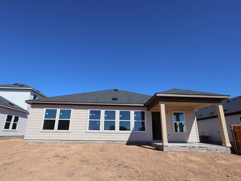Exterior details and patio area of a home in Carillon, Manor (Image 4). Exterior details and patio area of a home in Carillon, Manor (Image 4).
