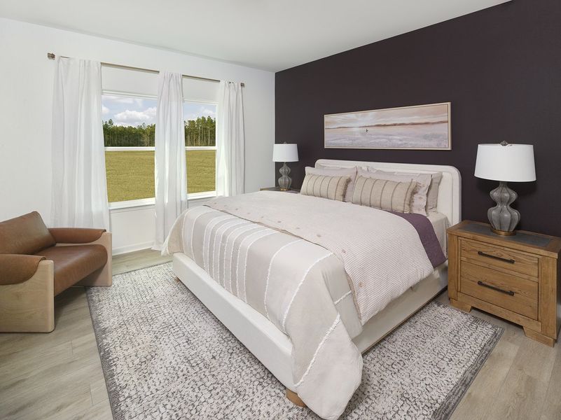 Representative furnished interior of a home built from the Macon by Ashton Woods in Rowland's Grant, Fuquay Varina (Image 10).