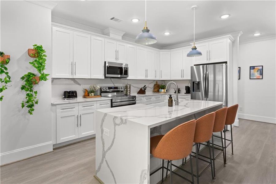 Furnished interior view inside a new home in , Snellville (Image 34).