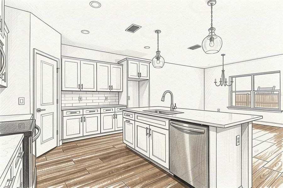 Furnished interior view inside a new home in , Newberry (Image 5).