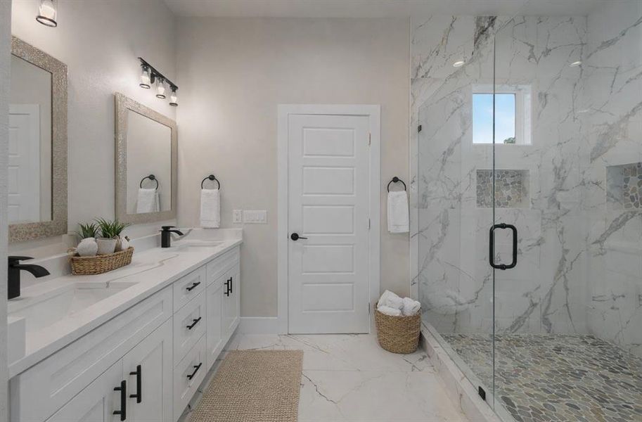 Furnished interior view inside a new home in , Dallas (Image 10).