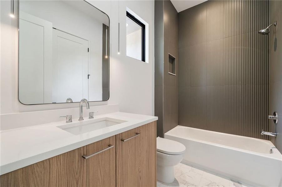 Furnished interior view inside a new home in , Atlanta (Image 31).