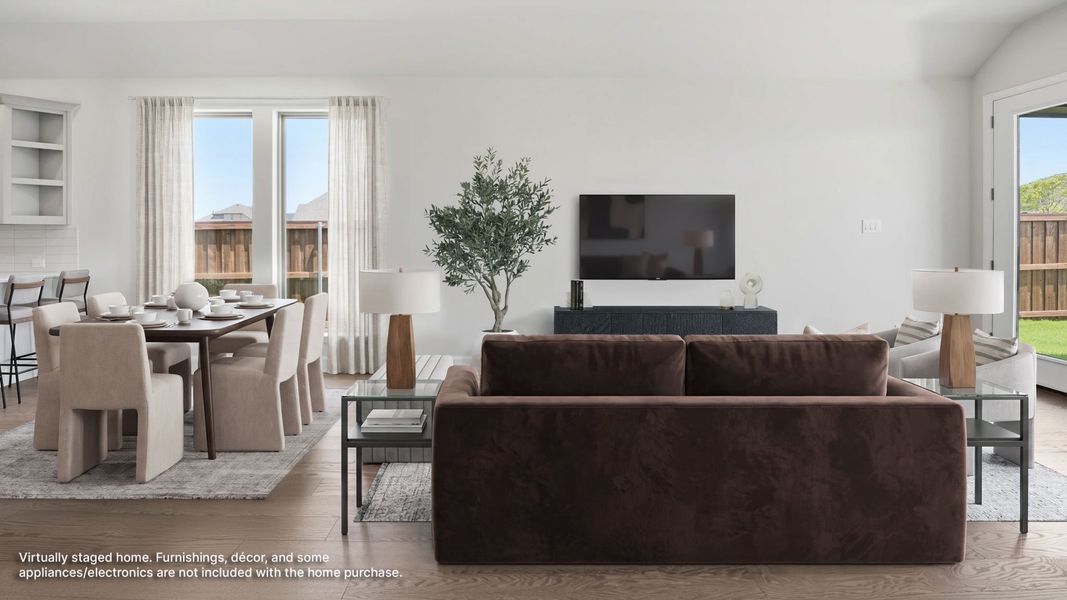 Furnished interior view inside a new home in Trinity Falls, McKinney (Image 7).